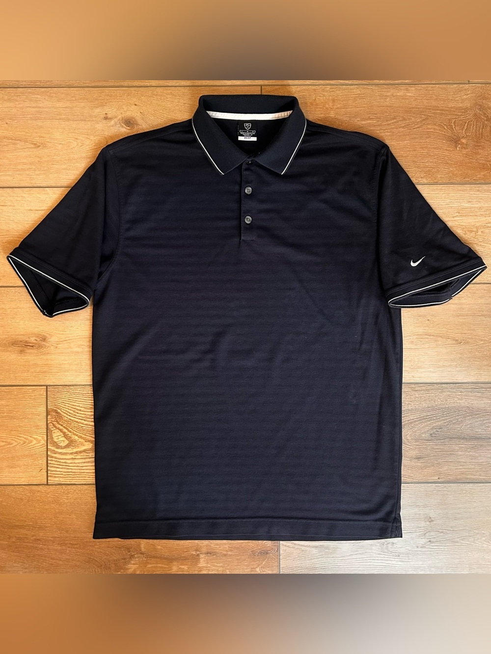 Nike Golf Dri-Fit Classic Tipped Polo Shirt LG